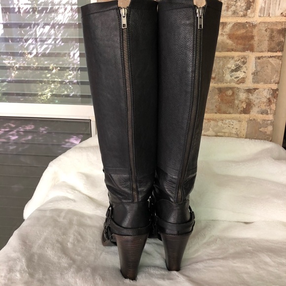 Vera Wang black stud details long boots - Picture 4 of 8